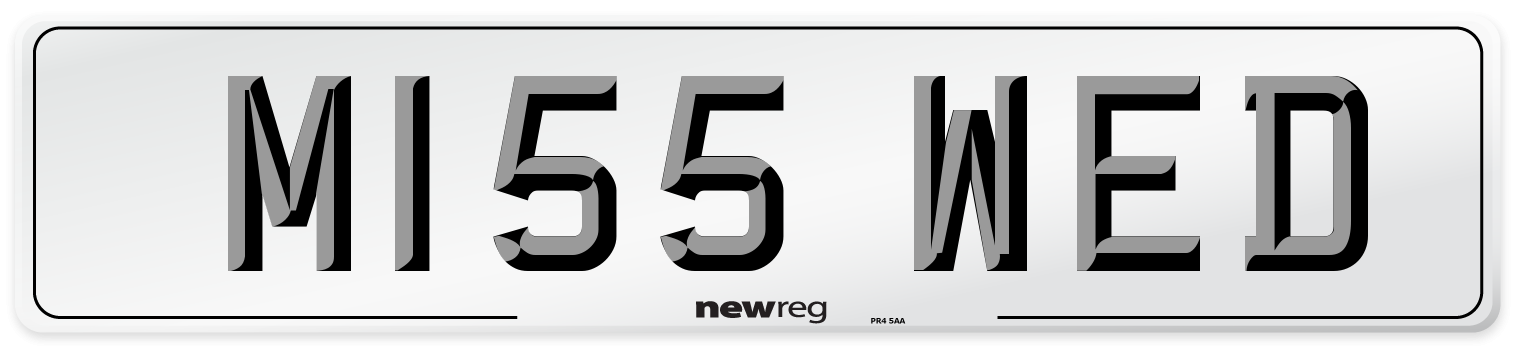 M155 WED Number Plate from New Reg